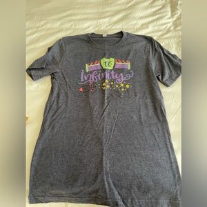 To Infinity Disney shirt. Size small